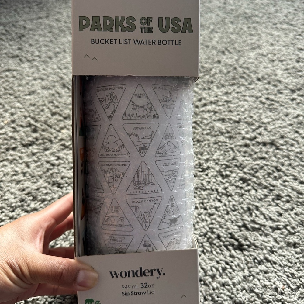 Wondery Parks of the USA Water Bottle